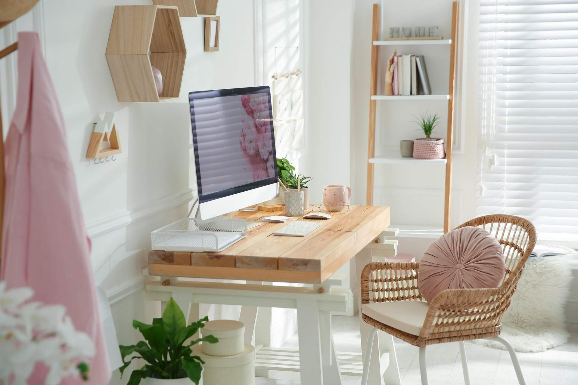 Le paradis du travail : 10 décos home office ultra féminines — Décoration