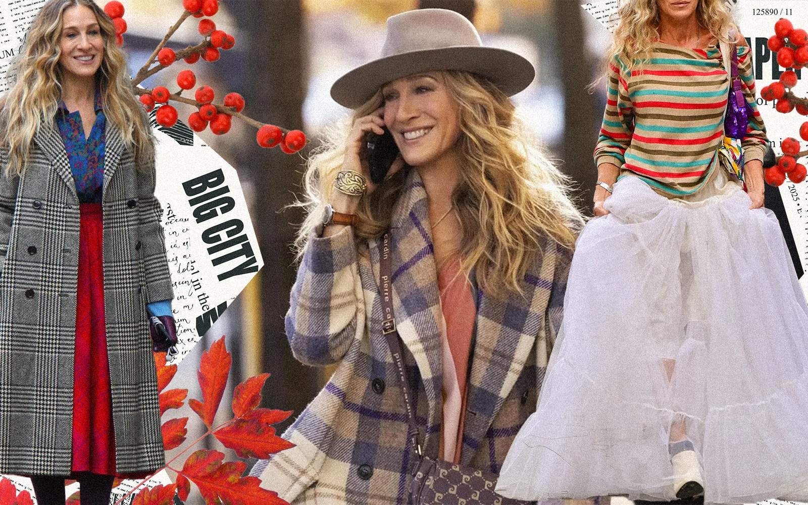 Quest’autunno rubiamo: outfit di Carrie Bradshaw con uno stile senza tempo — Moda
