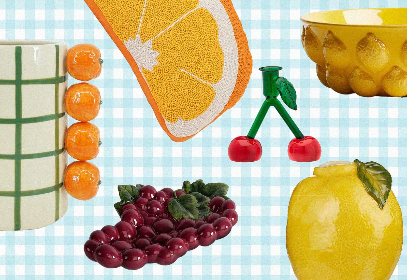 Los accesorios de decoración con frutas que van a transformar tu hogar este verano — Decoración