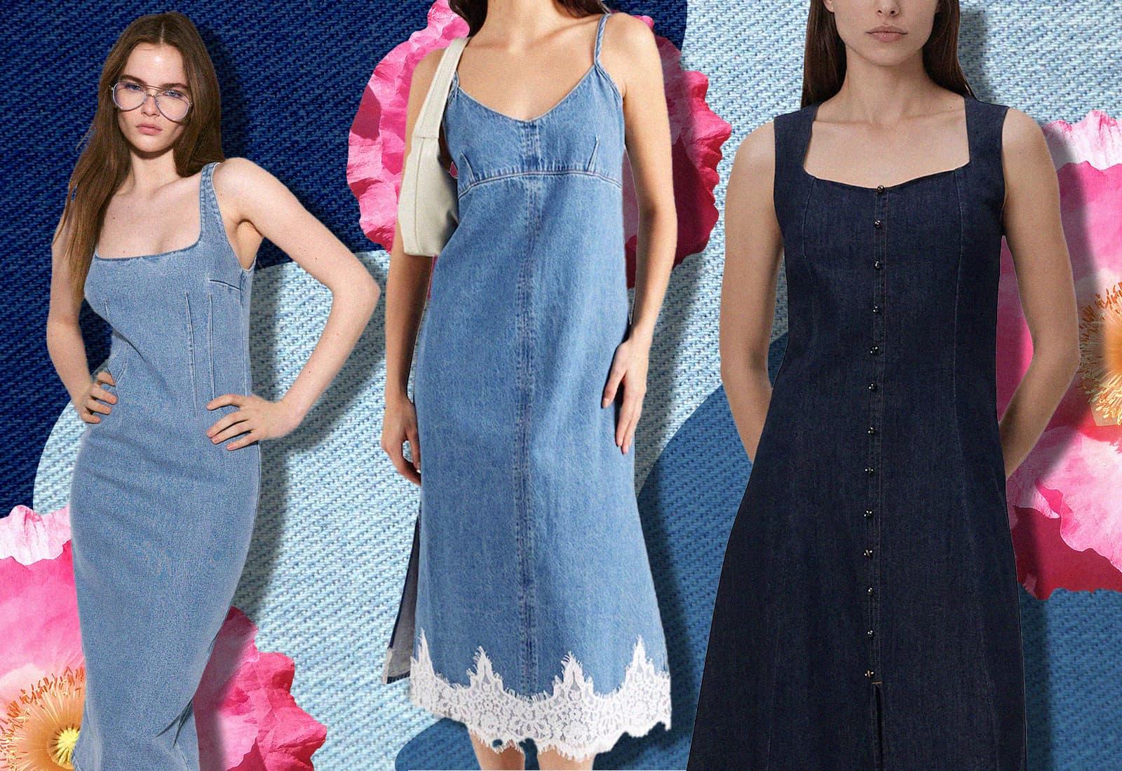 Sono tornati gli abiti di jeans – i nostri preferiti attuali nei negozi — Moda