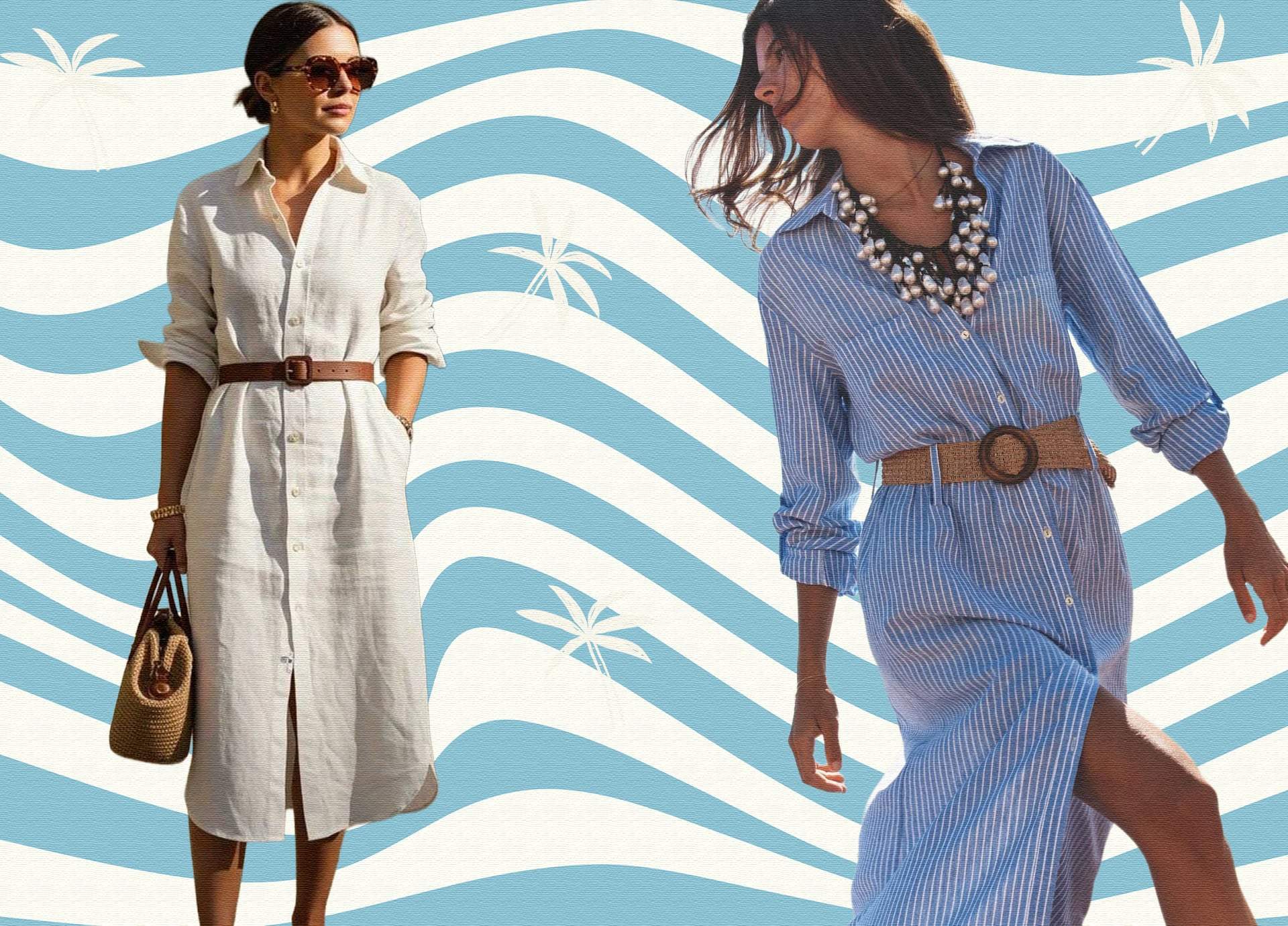 Vom Strand zum Abendlook – mit nur zwei Accessoires — Mode