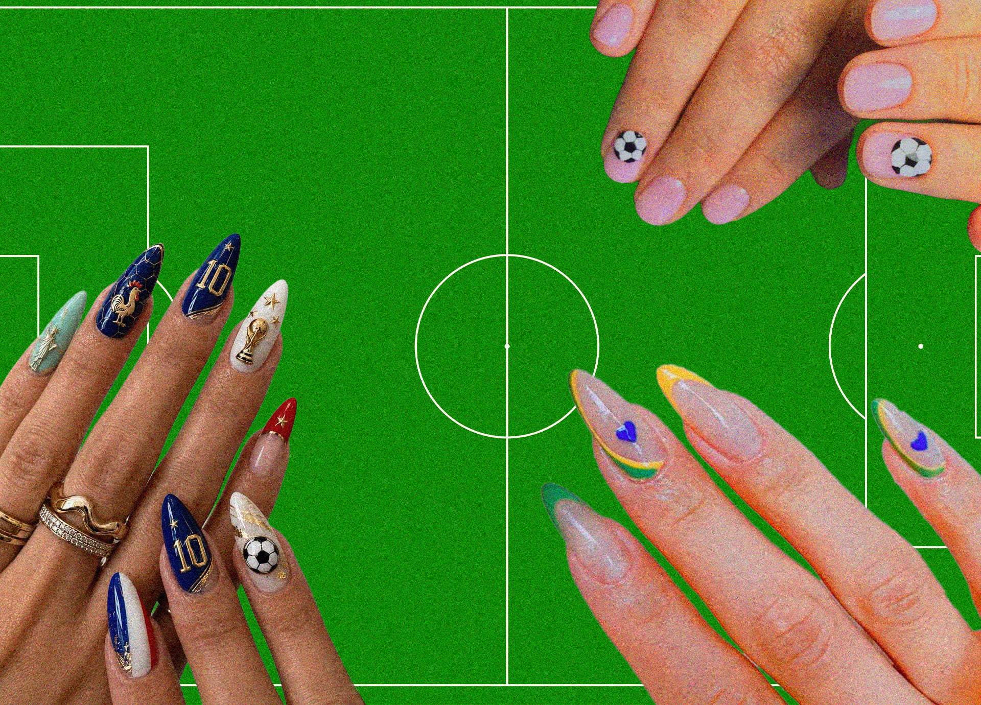 8 manicure ispirati al calcio per le vere tifose — Porta i Mondiali sulle tue unghie — Stile